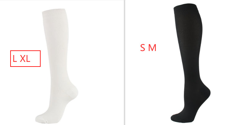 Chaussettes de Compression Sport en Ion de Cuivre