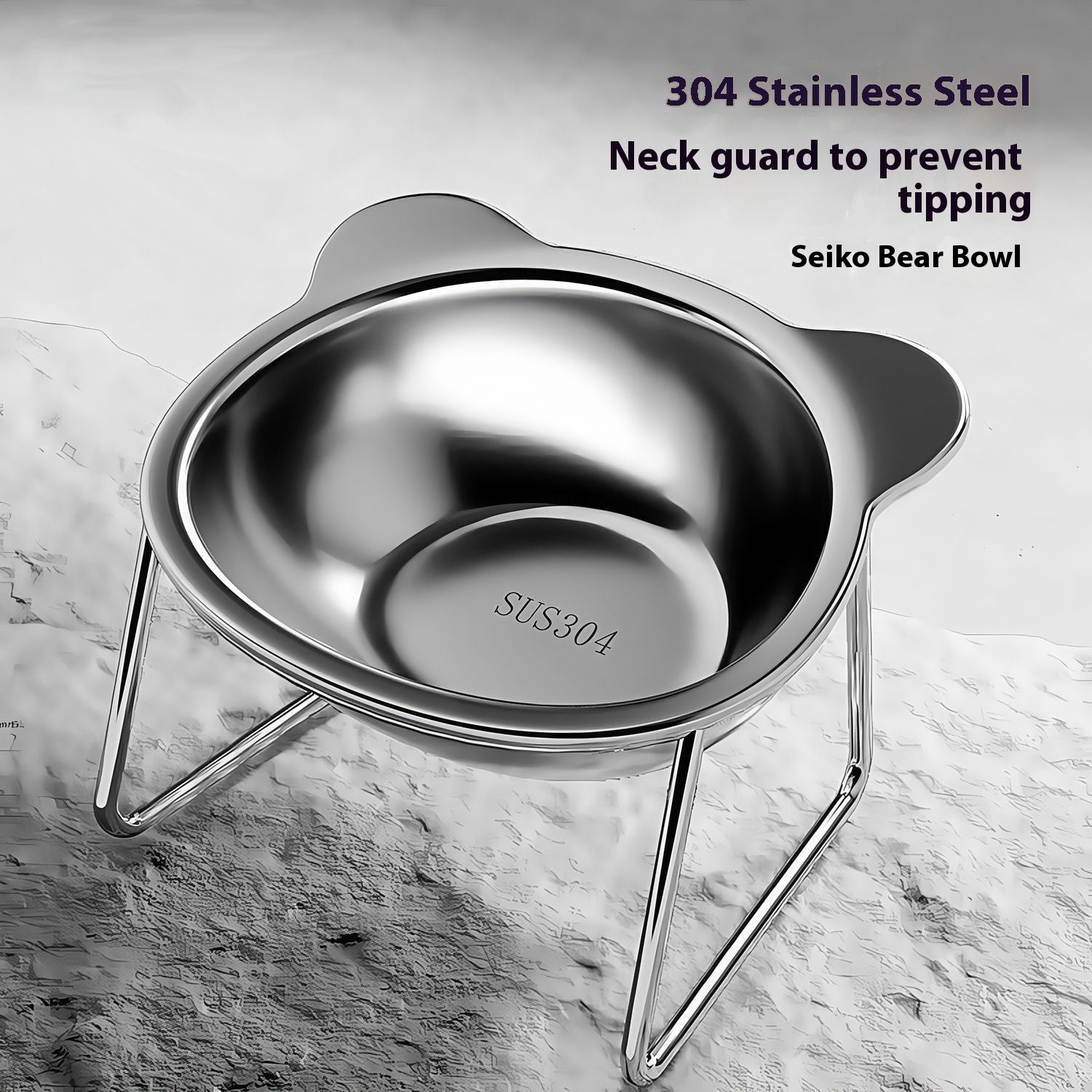 Gamelle Orthopédique Surelevée pour Chat 🐱 | Anti-Vomissement & Digestion | Trovelo