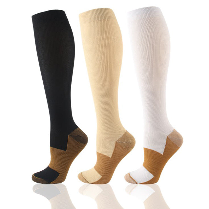 Chaussettes de Compression Sport en Ion de Cuivre