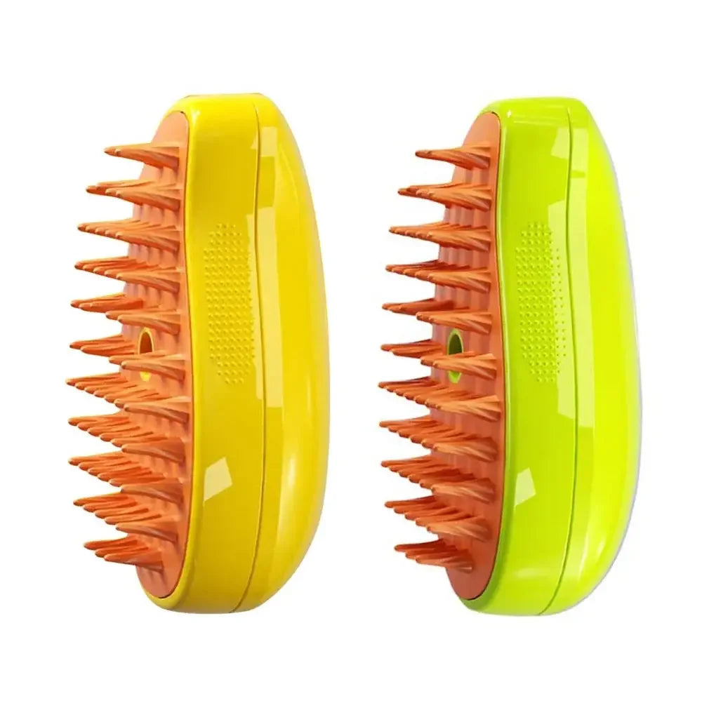 Brosse Vapeur 3-en-1 pour Chien et Chat – Massage & Toilettage