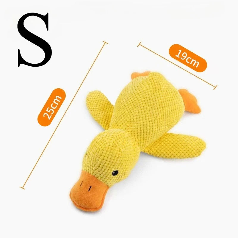 Jouet canard en peluche couinant pour chien