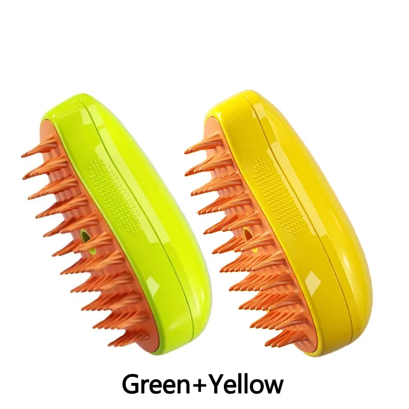 Brosse Vapeur 3-en-1 pour Chien et Chat – Massage & Toilettage