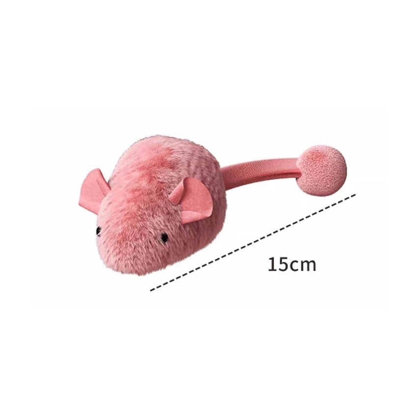 Jouet souris en peluche interactif pour chat – Simulation réaliste