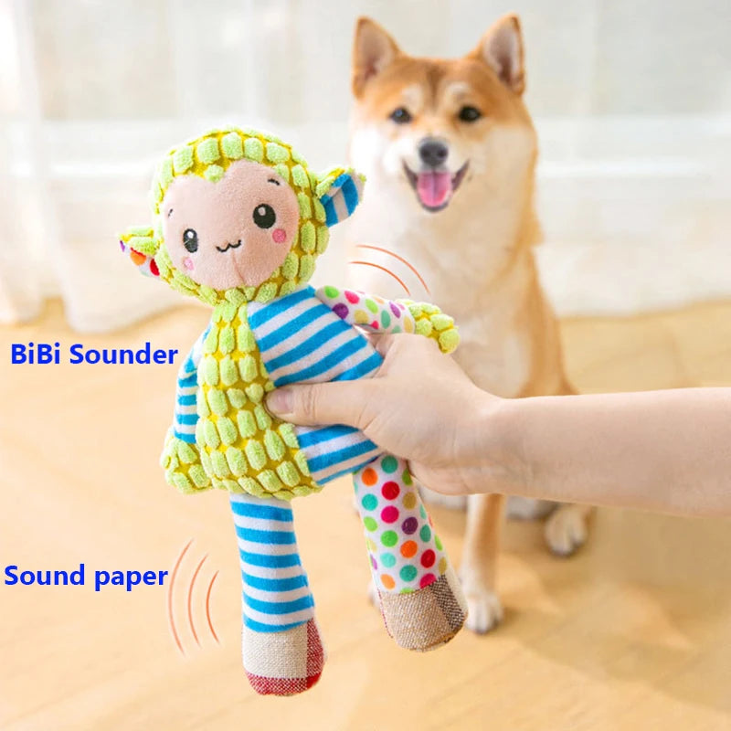 Jouet puzzle en peluche couinant pour chien et chat