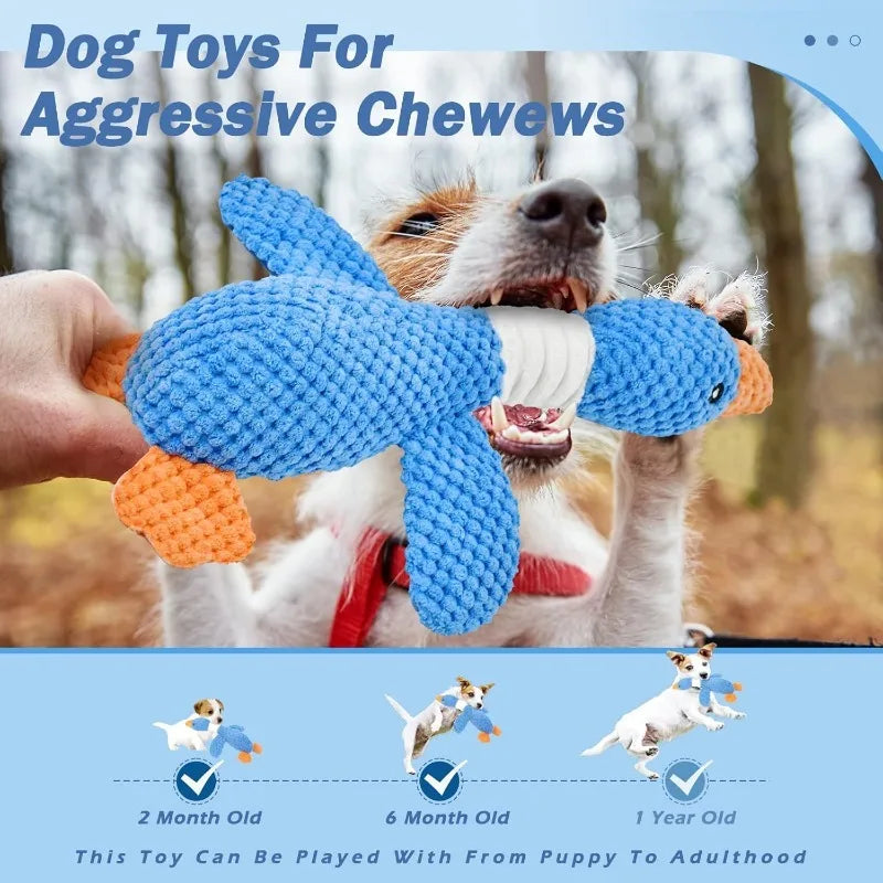 Jouet interactif en peluche pour chats et chiens mordeurs