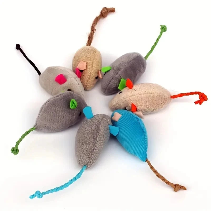 Lot 3/7 jouets souris et rats en peluche interactifs pour chat