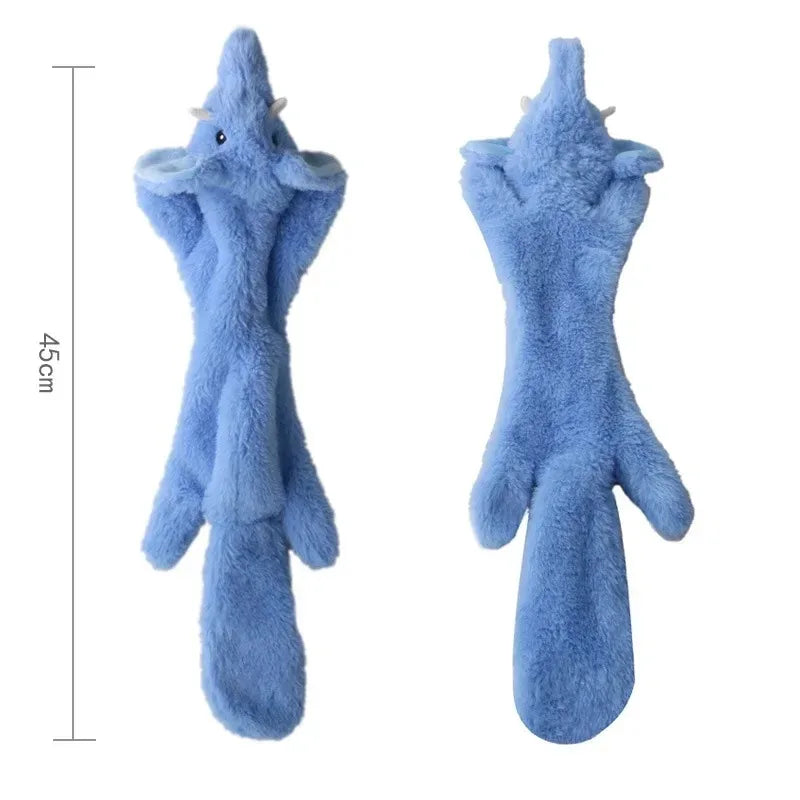 Jouet chien en peluche sans rembourrage avec couinement