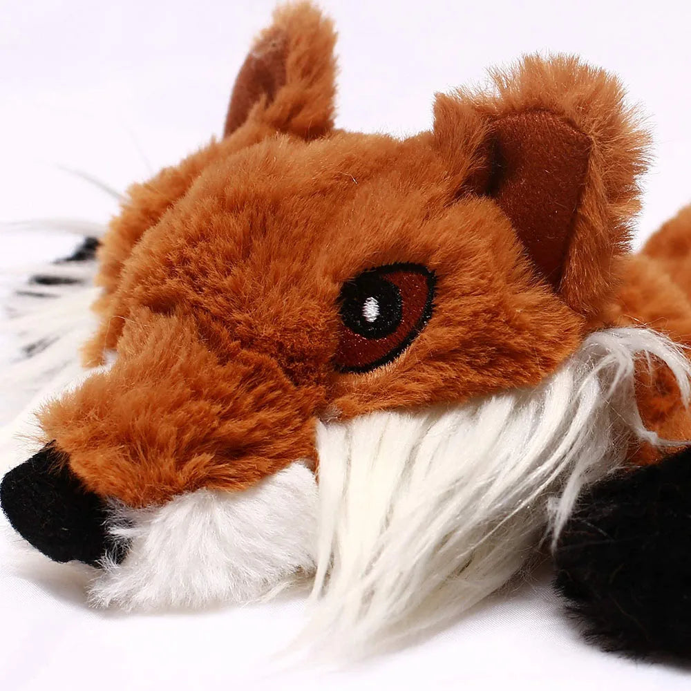Jouet chien en peluche sans rembourrage avec couinement