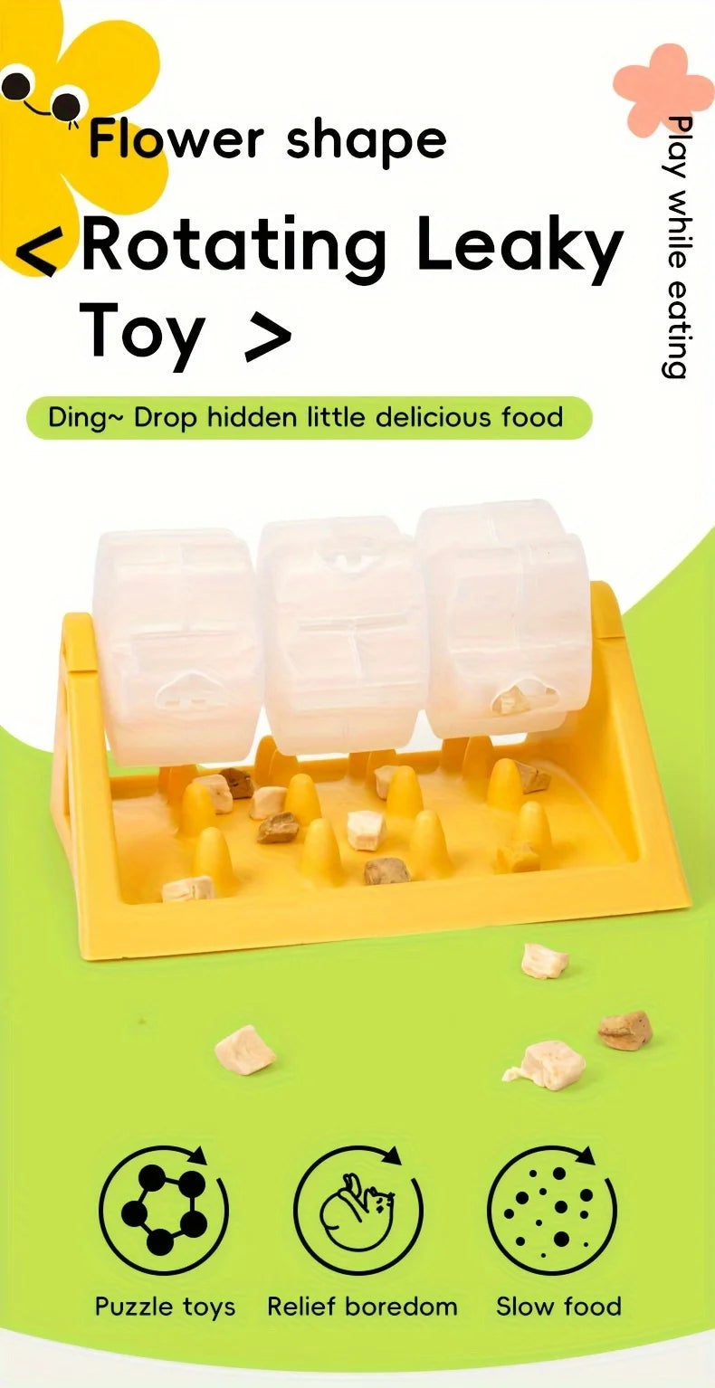 Distributeur de croquettes interactif pour chien – Anti-glouton