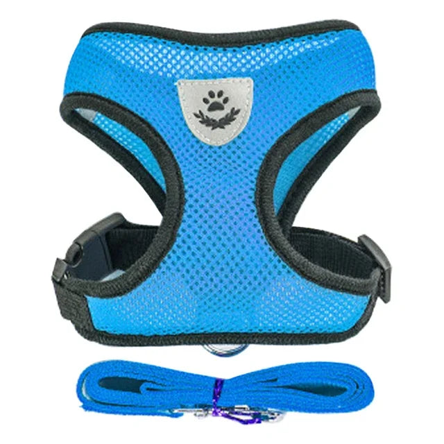 Harnais gilet pour chat – Laisse de promenade réglable