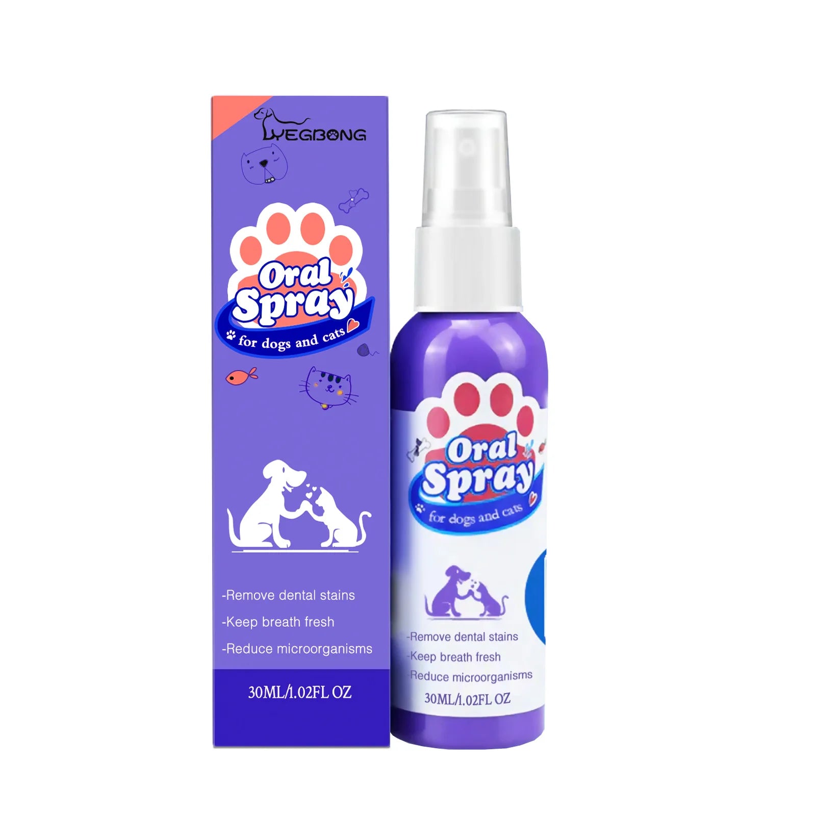 Spray Dentaire pour Chien et Chat – Haleine Fraîche & Dents Blanches