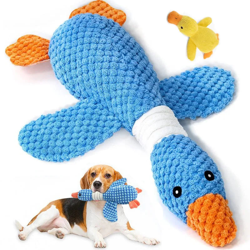Jouet interactif en peluche pour chats et chiens mordeurs