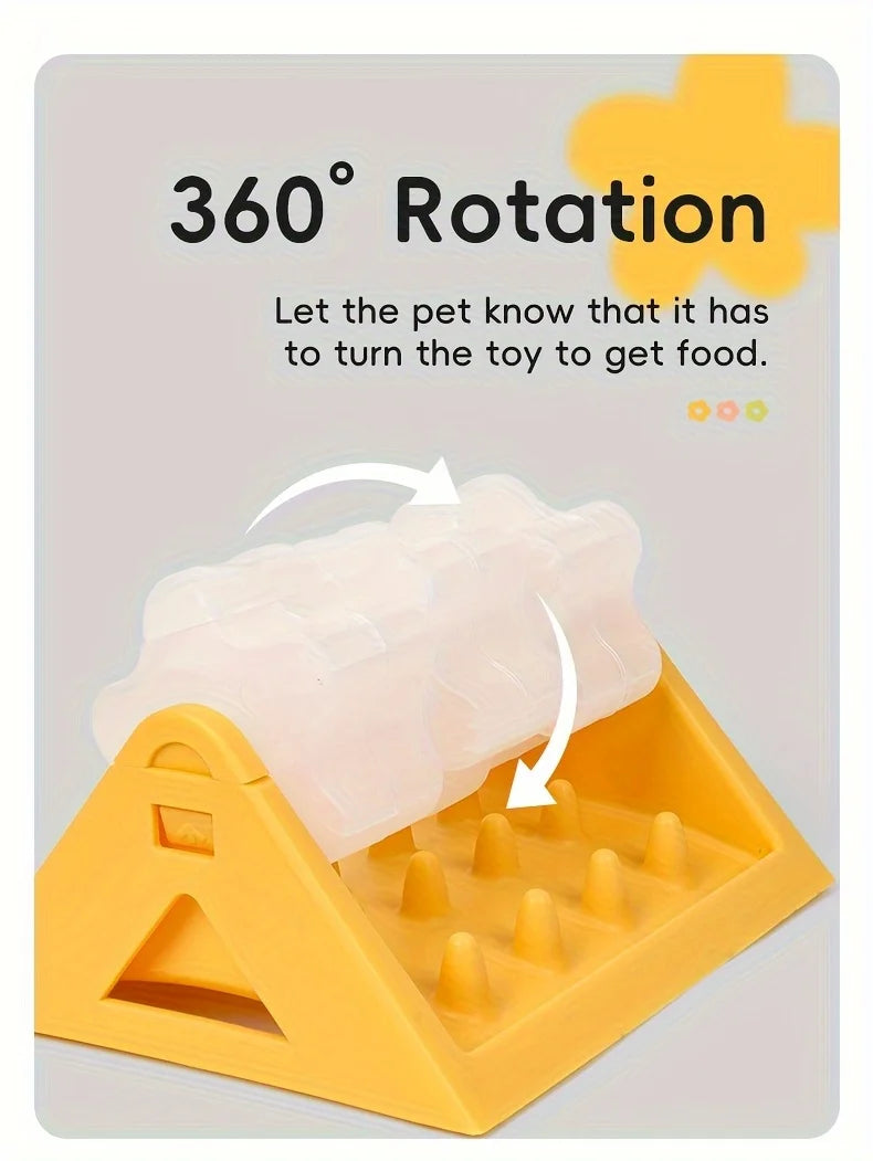 Distributeur de croquettes interactif pour chien – Anti-glouton
