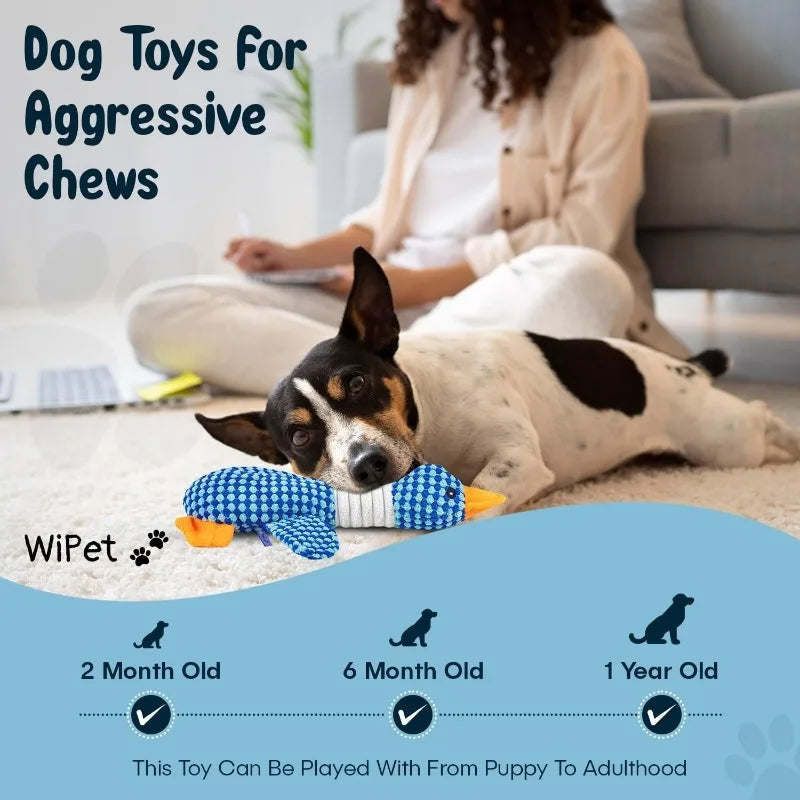 Jouet interactif en peluche pour chats et chiens mordeurs