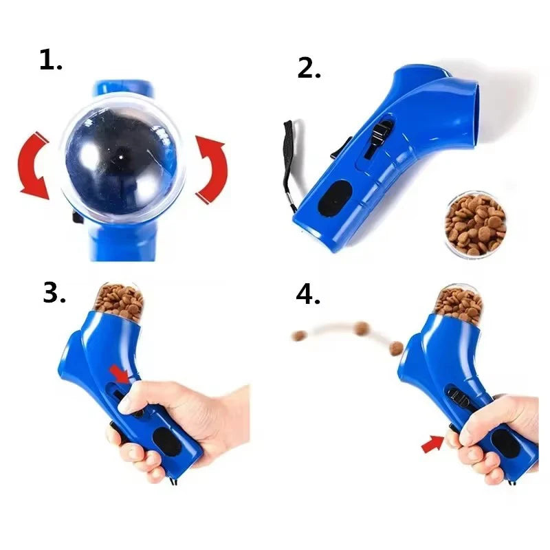Lance-friandises interactif pour chien et chat