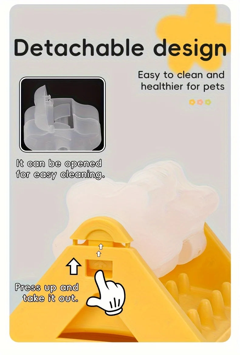 Distributeur de croquettes interactif pour chien – Anti-glouton
