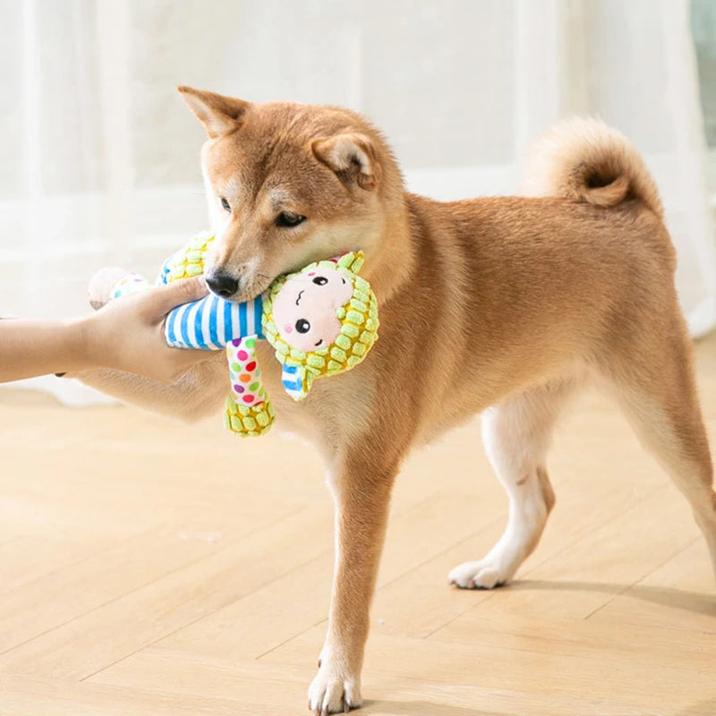Jouet puzzle en peluche couinant pour chien et chat