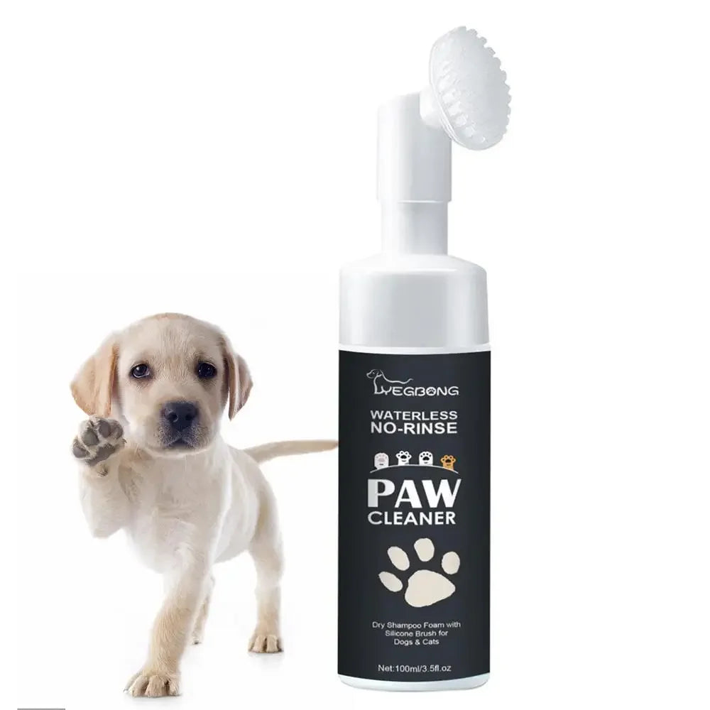 Mousse Nettoyante pour Pattes de Chien et Chat – Sans Rinçage