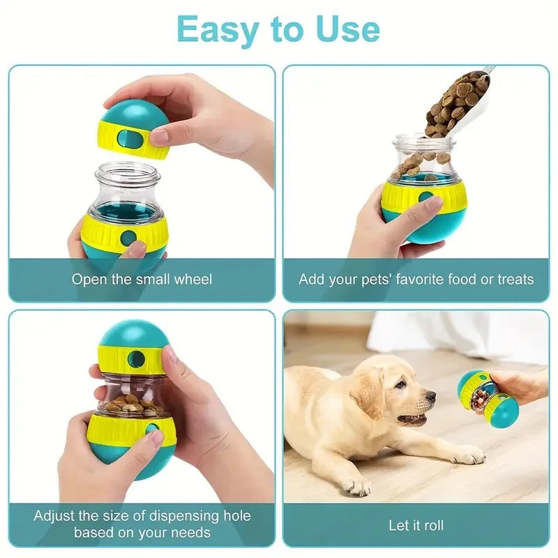 Distributeur de friandises interactif pour chien – Anti-glouton