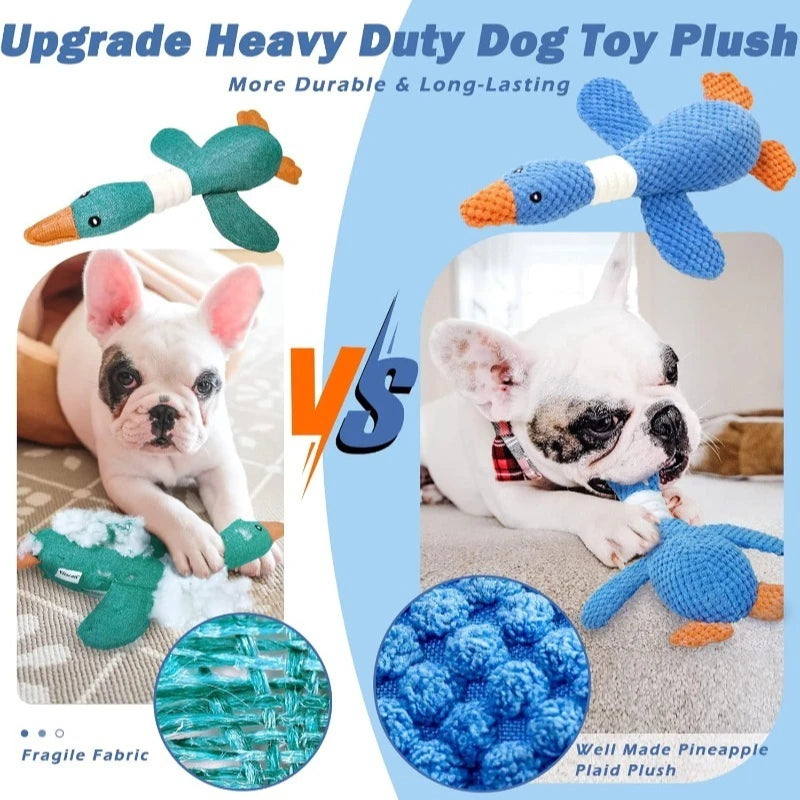 Jouet interactif en peluche pour chats et chiens mordeurs