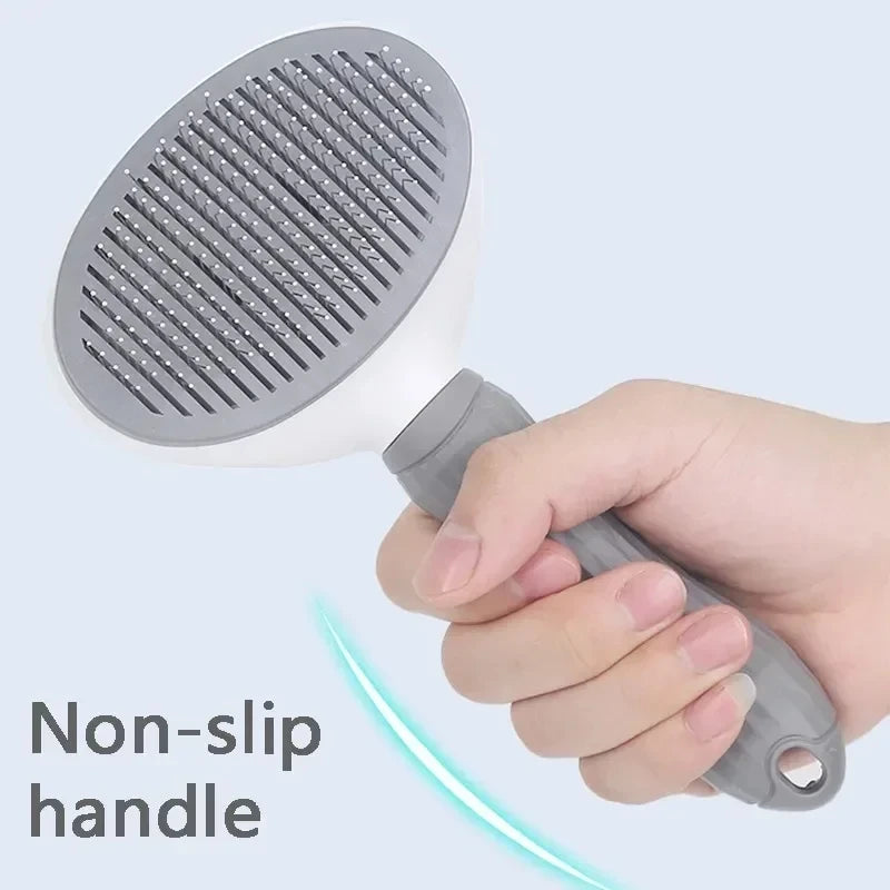 Brosse de Toilettage Auto-Nettoyante pour Chien et Chat
