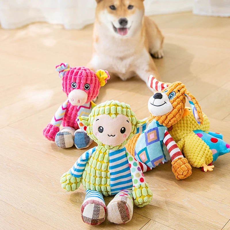 Jouet puzzle en peluche couinant pour chien et chat