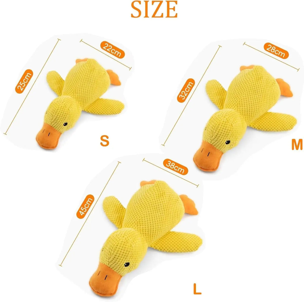 Jouet canard en peluche couinant pour chien