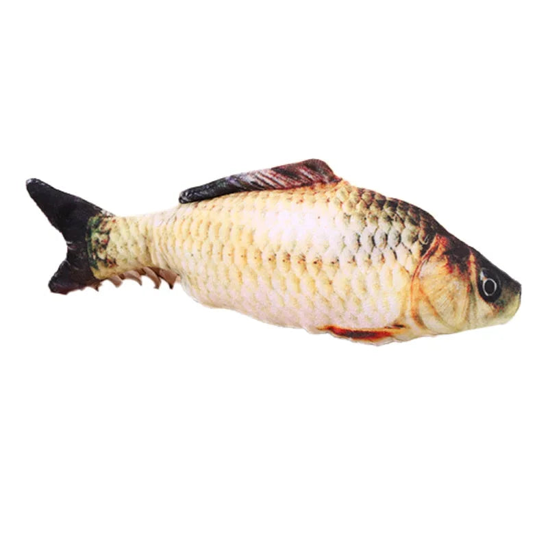 Jouet poisson en peluche à la cataire pour chat – Anti-ennui