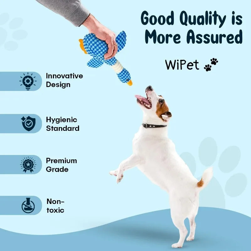 Jouet interactif en peluche pour chats et chiens mordeurs