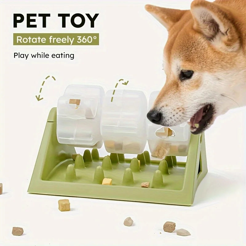 Distributeur de croquettes interactif pour chien – Anti-glouton