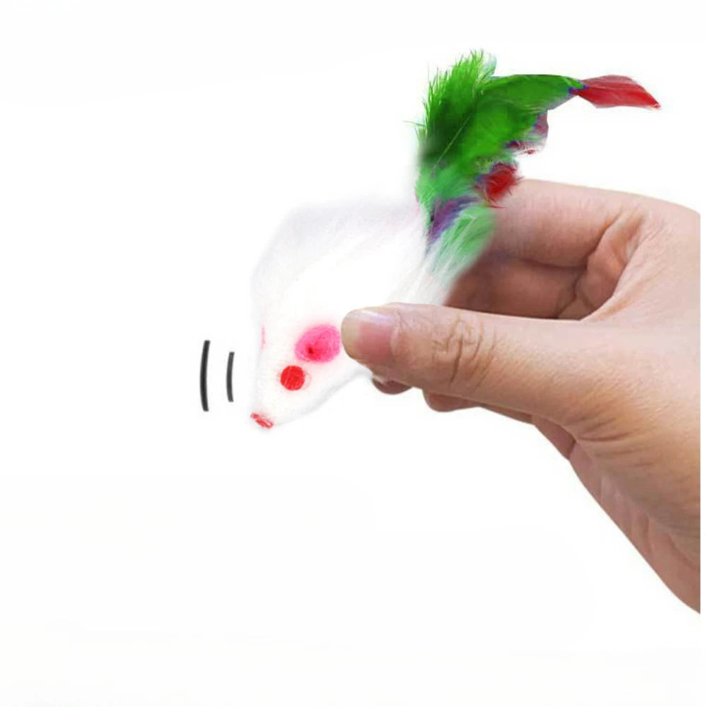 Jouets souris multicolores pour chats