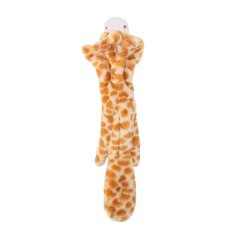 Jouet chien en peluche sans rembourrage avec couinement