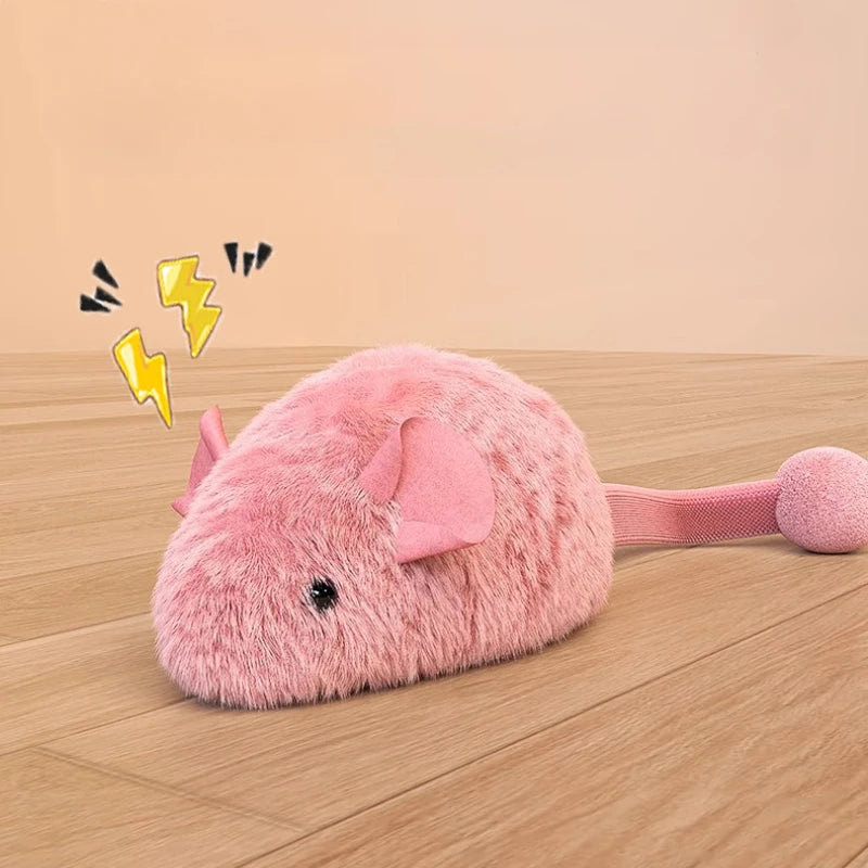 Jouet souris en peluche interactif pour chat – Simulation réaliste
