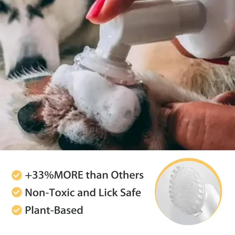 Mousse Nettoyante pour Pattes de Chien et Chat – Sans Rinçage
