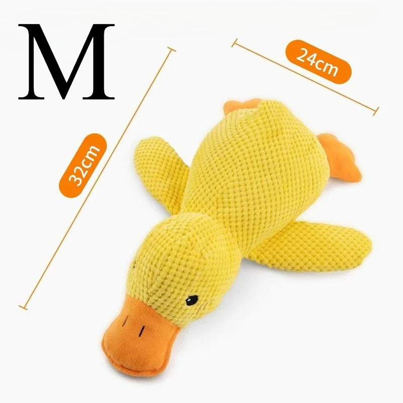 Jouet canard en peluche couinant pour chien