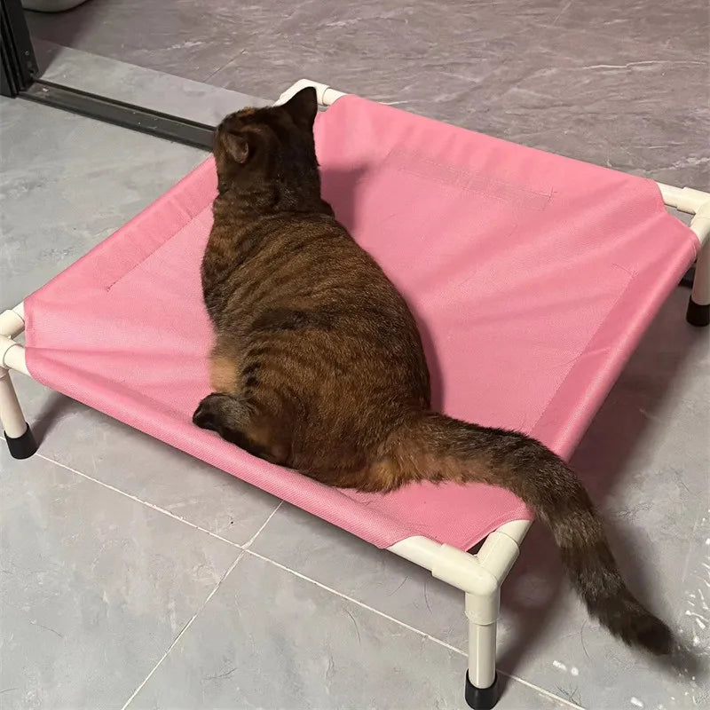Lit de Camping pour Animaux – Hamac Pliable et Lavable pour Chiens et Chats