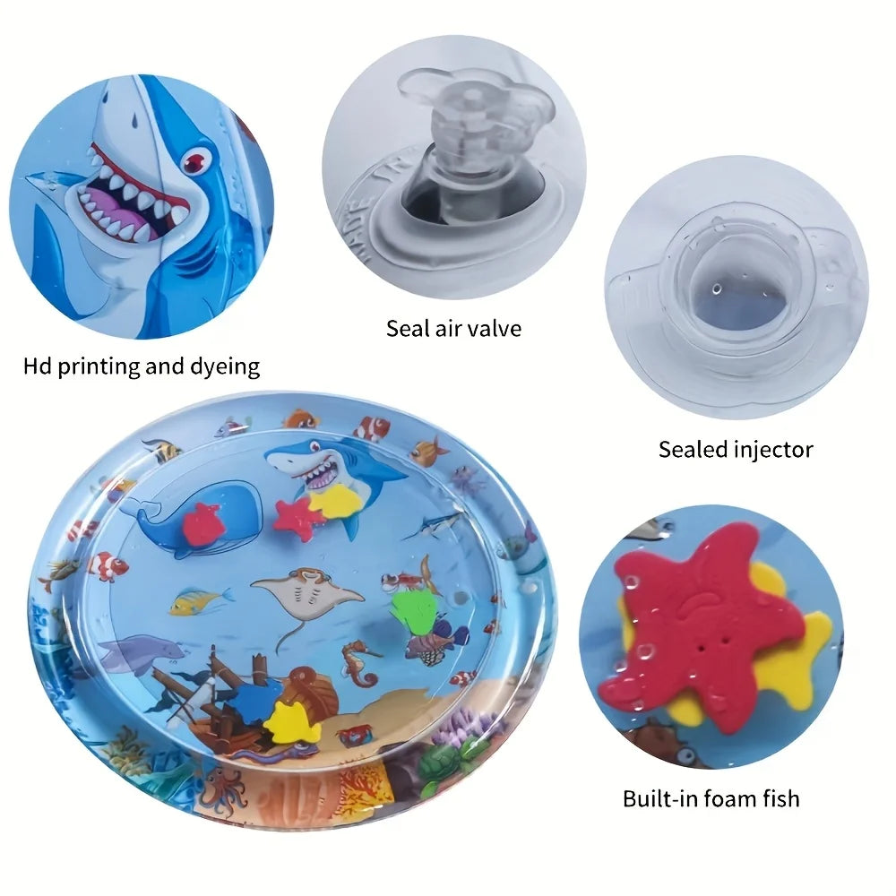 Tapis de Jeu Aquatique pour Chat – Gonflable, Thème Océan