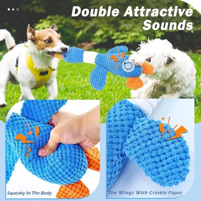 Jouet interactif en peluche pour chats et chiens mordeurs